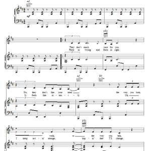 Melissa Etheridge Nervous Musik Noten - Piano, Vocal & Guitar Chords - 75574-0