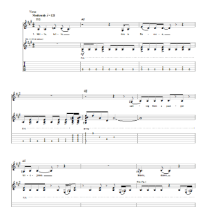 Melissa Etheridge No Souvenirs Musik Noten - Guitar Tab - 21669-0
