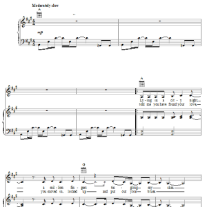 Melissa Etheridge You Used To Love To Dance Musik Noten - Piano, Vocal & Guitar Chords - 22625-0