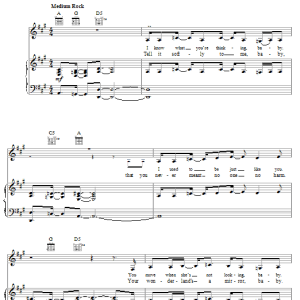 Melissa Etheridge Your Little Secret Musik Noten - Piano, Vocal & Guitar Chords - 52291-0