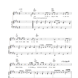 Mercury Rev A Drop In Time Musik Noten - Piano, Vocal & Guitar Chords - 20047-0
