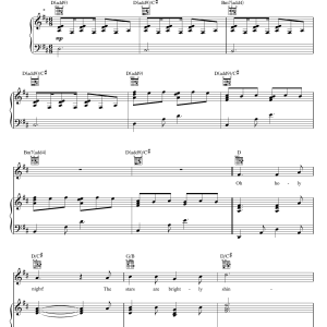 Mercy Me O Holy Night Musik Noten - Piano, Vocal & Guitar Chords - 95219-0