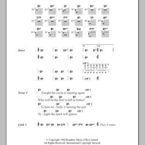 Mercyful Fate A Dangerous Meeting Musik Noten - Guitar Chords/Lyrics - 101450-0