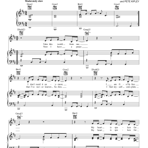 MercyMe Spoken For Musik Noten - Piano, Vocal & Guitar Chords - 95286-0