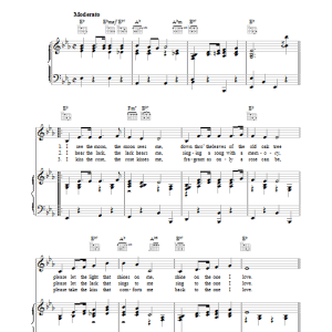 Meredith Willson I See The Moon Musik Noten - Piano, Vocal & Guitar Chords - 37462-0