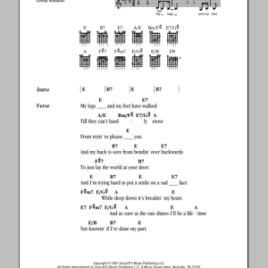 Merle Haggard You Take Me For Granted Musik Noten - Guitar Chords/Lyrics - 84665-0