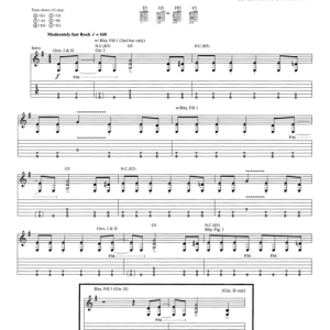 Metallica Ain't My Bitch Musik Noten - Guitar Tab - 78006-0