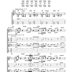 Metallica Battery Musik Noten - Guitar Tab - 34108-0