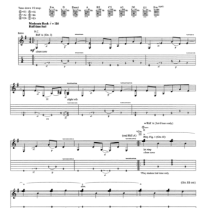 Metallica Bleeding Me Musik Noten - Guitar Tab - 78003-0
