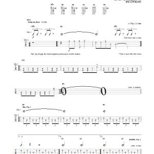 Metallica For Whom The Bell Tolls Musik Noten - Ukulele - 91884-0