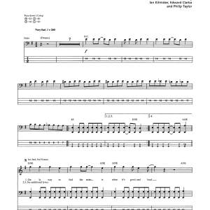 Metallica Overkill Musik Noten - Guitar Tab - 165258-0