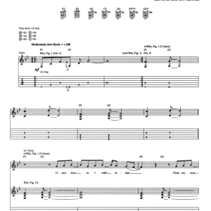 Metallica The House Jack Built Musik Noten - Guitar Tab - 78005-0