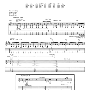 Metallica The Outlaw Torn Musik Noten - Guitar Tab - 77996-0