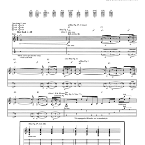Metallica The Unforgiven II Musik Noten - Guitar Tab - 77983-0