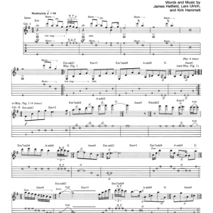 Metallica Welcome Home (Sanitarium) Musik Noten - Ukulele - 91871-0