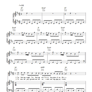 MGMT Time To Pretend Musik Noten - Piano, Vocal & Guitar Chords - 41050-0
