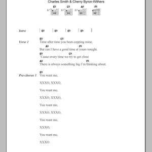 M.I.A. XXXO Musik Noten - Guitar Chords/Lyrics - 108862-0