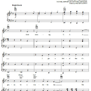 Michael Barker American Dad - Main Title Theme (Good Morning U.S.A.) Musik Noten - Piano, Vocal & Guitar Chords - 53825-0