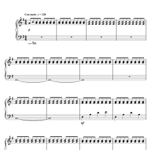 Michael Brook End Credits (from 'Tallulah') Musik Noten - Piano Solo - 123881-0