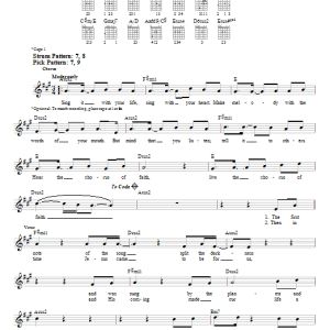 Michael Card Chorus Of Faith Musik Noten - Easy Guitar - 56371-0