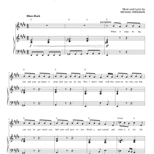 Michael Friedman The Saddest Song Musik Noten - Piano & Vocal - 159263-0