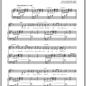 Michael Gore Do Me A Favor (from Carrie The Musical) Musik Noten - Piano & Vocal - 154198-0