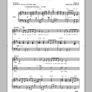 Michael Hurley All To Jesus I Surrender Musik Noten - SATB Choir - 156326-0