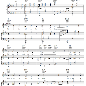 Michael Korie The Girl Who Has Everything Musik Noten - Piano, Vocal & Guitar Chords - 59037-0