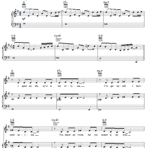 Michael Masser Nobody Wants To Be Alone Musik Noten - Piano, Vocal & Guitar Chords - 59185-0