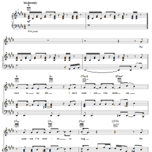 Michael McDonald For Once In My Life Musik Noten - Piano, Vocal & Guitar Chords - 65275-0