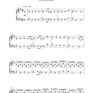 Michael Nyman Fly Drive Musik Noten - Piano Solo - 17979-0