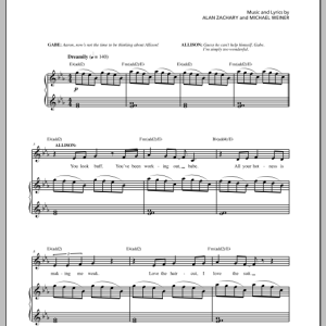 Michael Weiner Allison's Theme #1 Musik Noten - Piano & Vocal - 154230-0