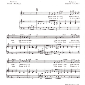 Michel Delpech Album Musik Noten - Piano & Vocal - 120816-0