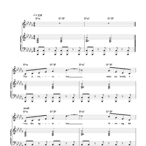 Michel LeGrand Intoxication Musik Noten - Piano, Vocal & Guitar Chords - 104019-0