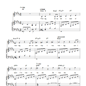 Michel LeGrand Waiting Musik Noten - Piano, Vocal & Guitar Chords - 104023-0