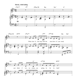 Michel Legrand You Must Believe In Spring Musik Noten - Piano, Vocal & Guitar Chords - 172292-0