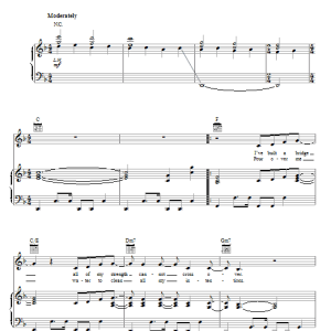 Michelle Tumes Healing Waters Musik Noten - Piano, Vocal & Guitar Chords - 74168-0