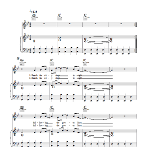 Miike Snow Silvia Musik Noten - Piano, Vocal & Guitar Chords - 102923-0