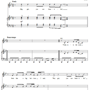 Mika Big Girl (You Are Beautiful) Musik Noten - Piano, Vocal & Guitar Chords - 59049-0