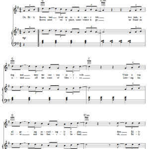 Mika Billy Brown Musik Noten - Piano, Vocal & Guitar Chords - 59050-0