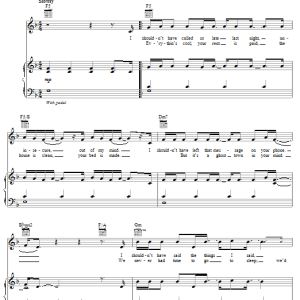 Mika Erase Musik Noten - Piano, Vocal & Guitar Chords - 59045-0