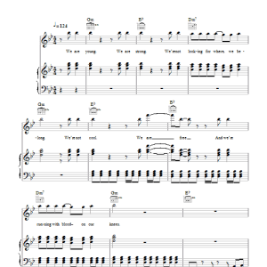 Mika Vs. RedOne Kick Ass Musik Noten - Piano, Vocal & Guitar Chords - 102398-0