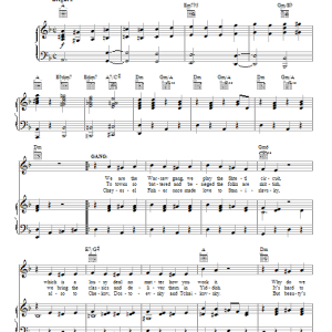 Mike Stoller Bread And Theatre Musik Noten - Piano, Vocal & Guitar Chords - 88452-0