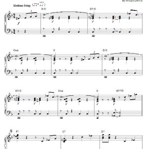Miles Davis Somethin' Else Musik Noten - Piano Solo - 24833-0