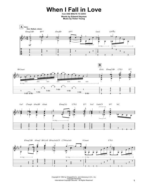 Miles Davis When I Fall In Love Musik Noten - Solo Guitar - 82682-0