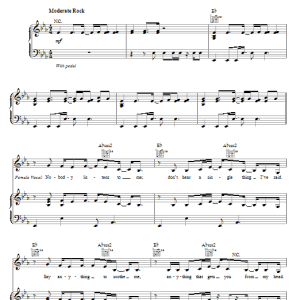 Miley Cyrus I Thought I Lost You Musik Noten - Piano, Vocal & Guitar Chords - 68026-0