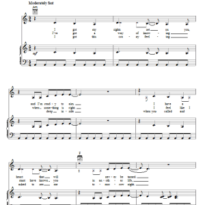 Miley Cyrus See You Again Musik Noten - Piano, Vocal & Guitar Chords - 62277-0
