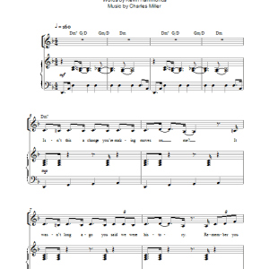 Miller & Hammonds Too Little Too Late Musik Noten - Piano, Vocal & Guitar Chords - 49139-0