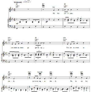 Millie Small My Boy Lollipop Musik Noten - Piano, Vocal & Guitar Chords - 20083-0