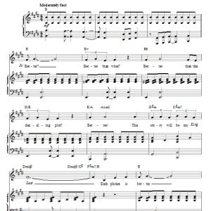 Mindi Dickstein Better Musik Noten - Piano, Vocal & Guitar Chords - 51870-0